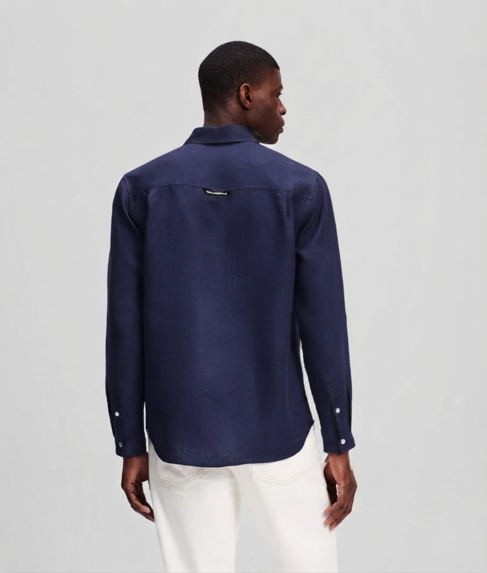 Karl Lagerfeld | Monogram linen shirt