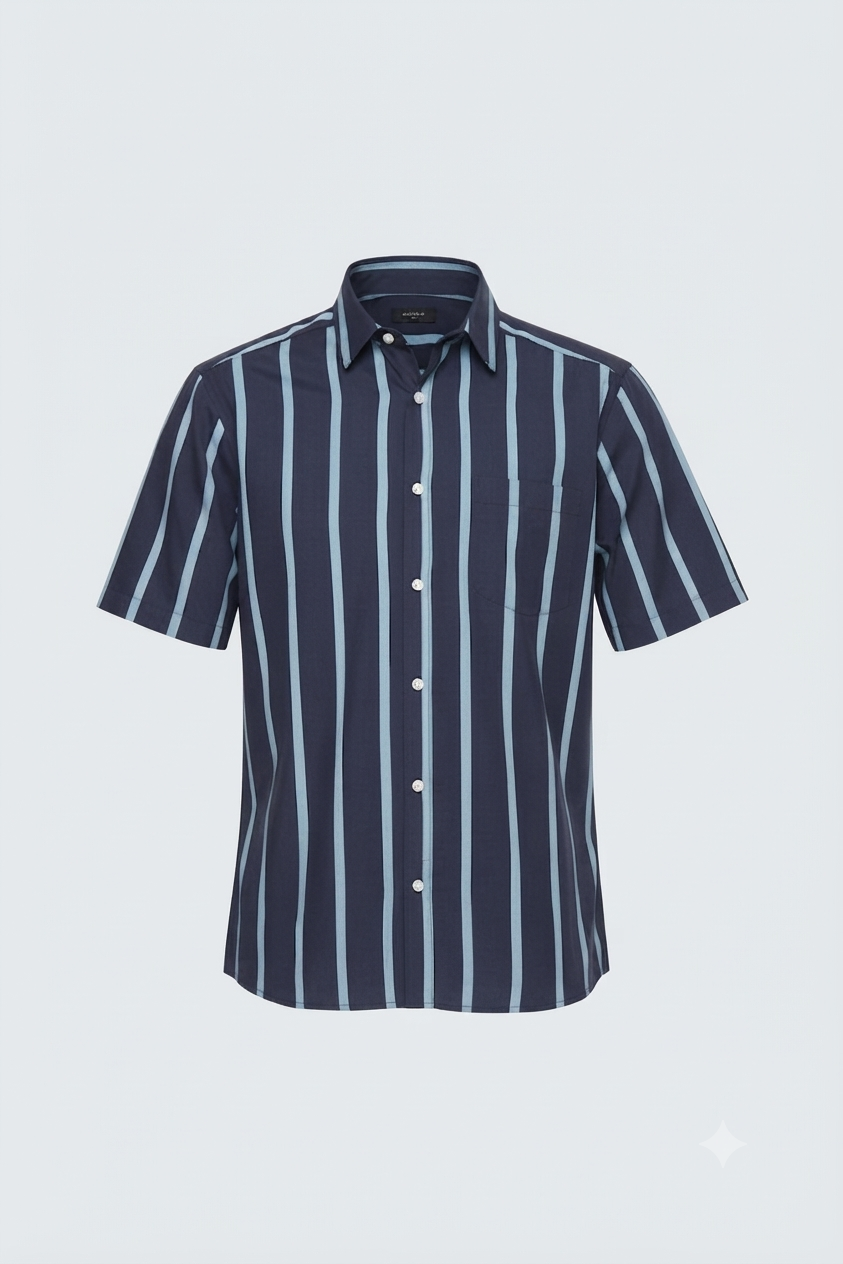Only&Sons striped short sleeve shirt - slim fit