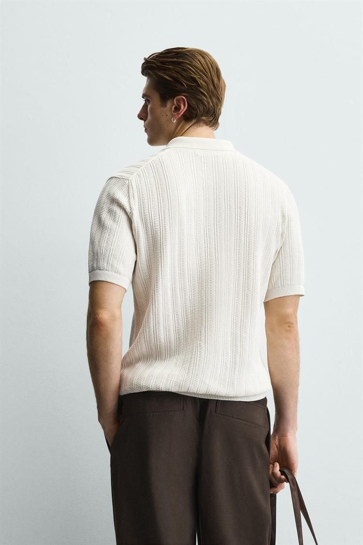 Zara knit polo shirt | Regular fit