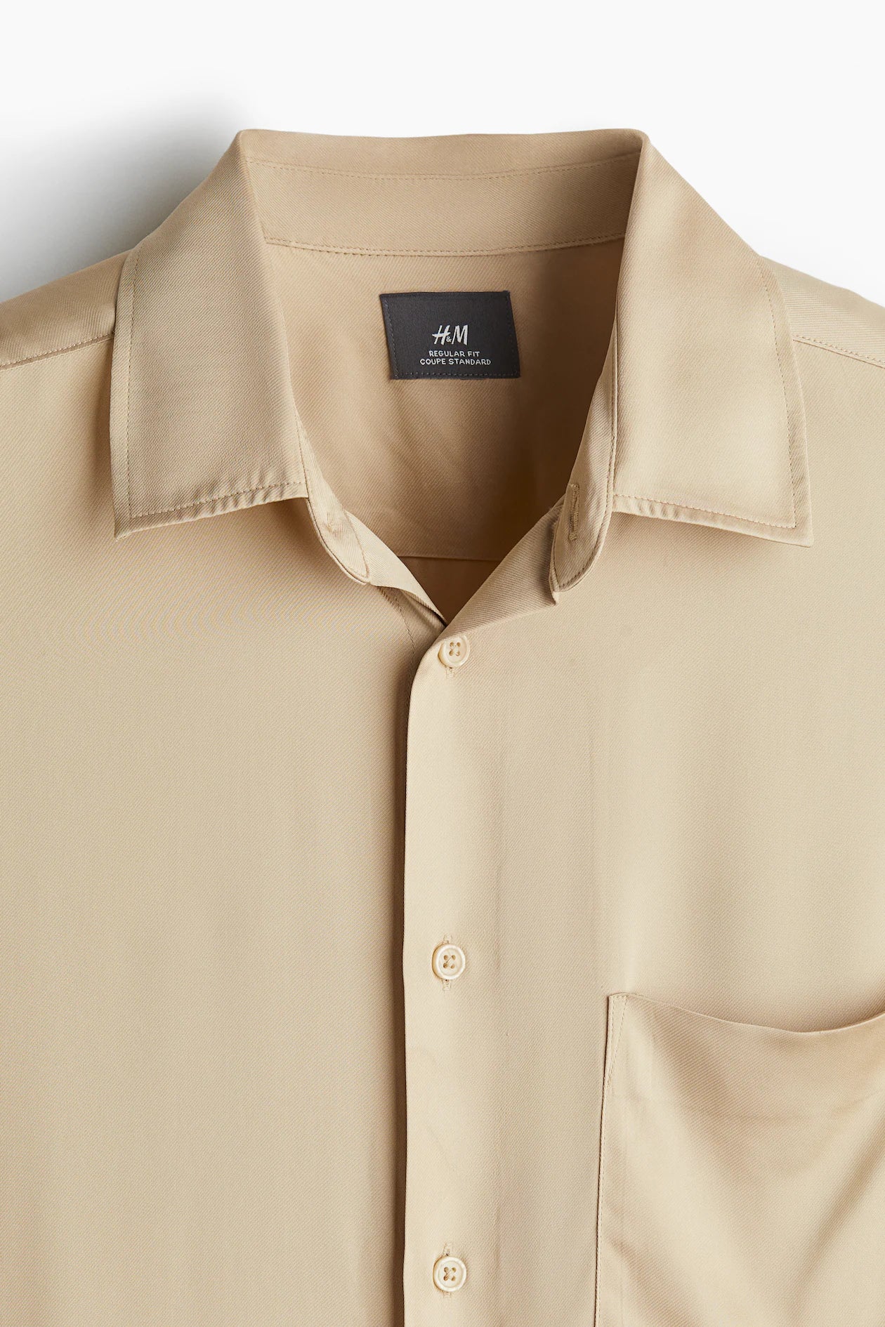 H&M|Regular Fit Satin shirt