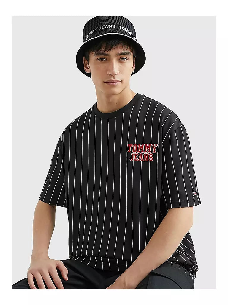 Tommy Hilfiger |Pinstripe Tee - Svart