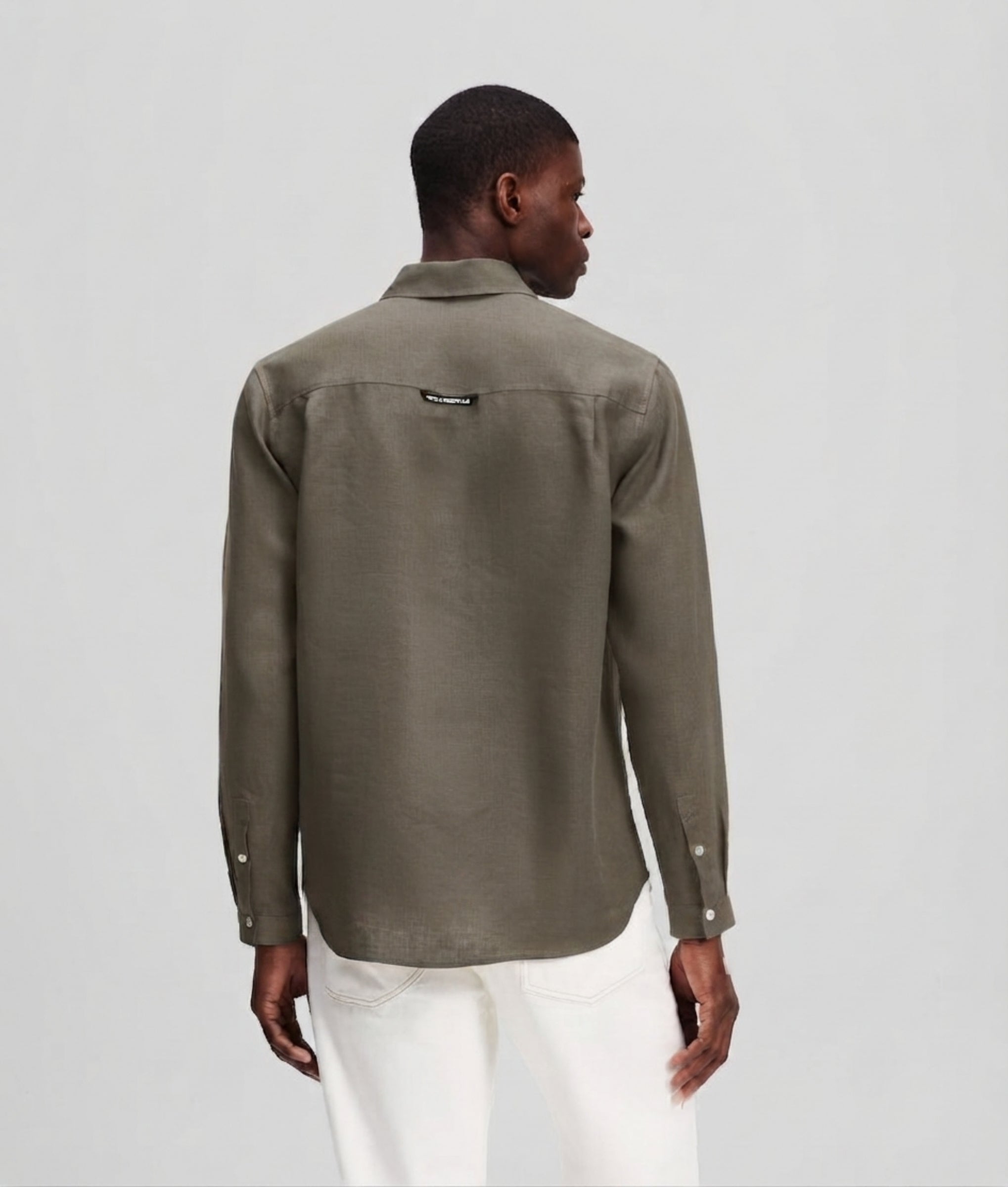 Karl Lagerfeld | Monogram linen shirt