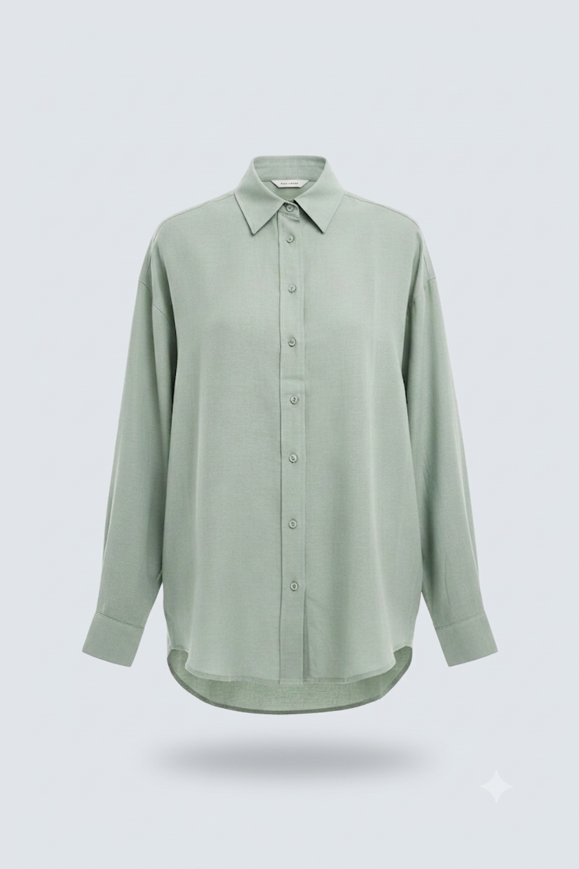 Stradivarius Linen-look flowing shirt