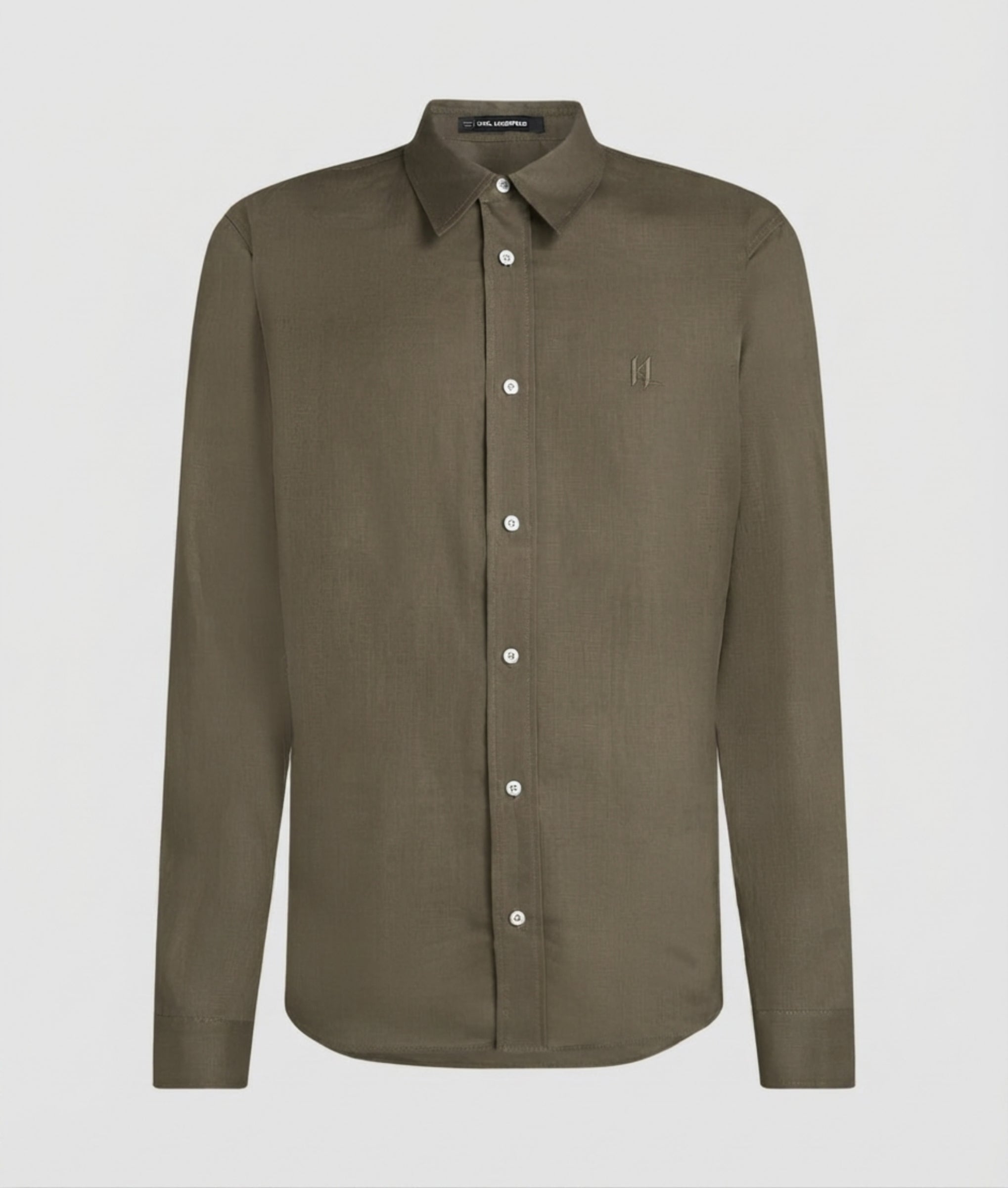Karl Lagerfeld | Monogram linen shirt