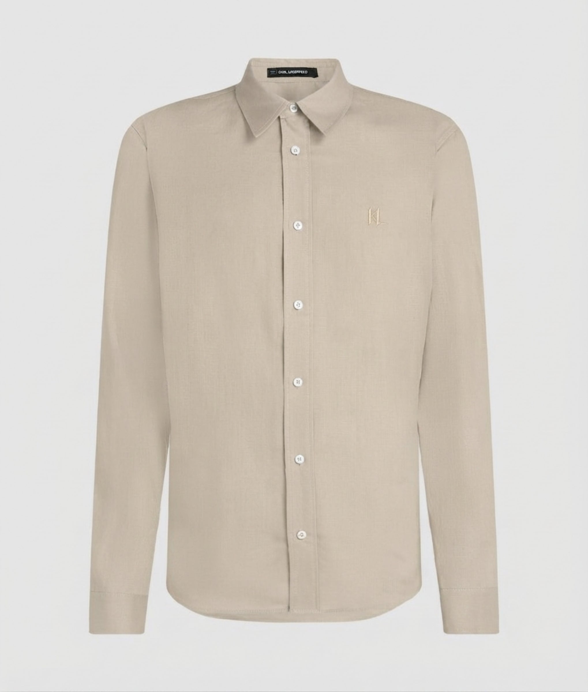 Karl Lagerfeld | Monogram linen shirt
