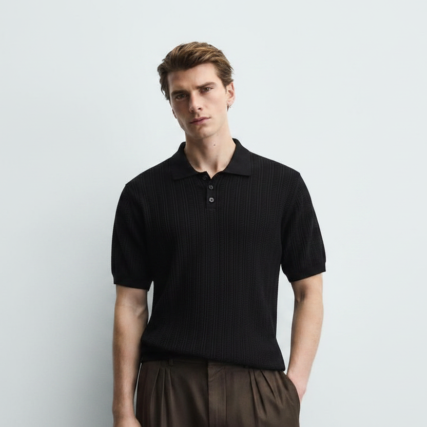 Zara knit polo shirt | Regular fit