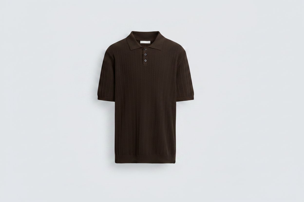 Zara knit polo shirt | Regular fit