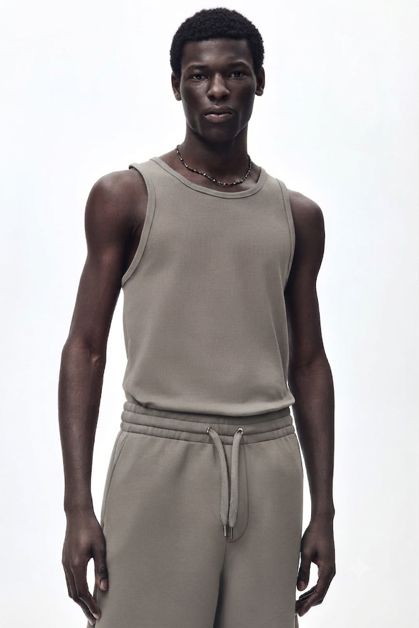 H&M Slim Fit Ribbed vest top