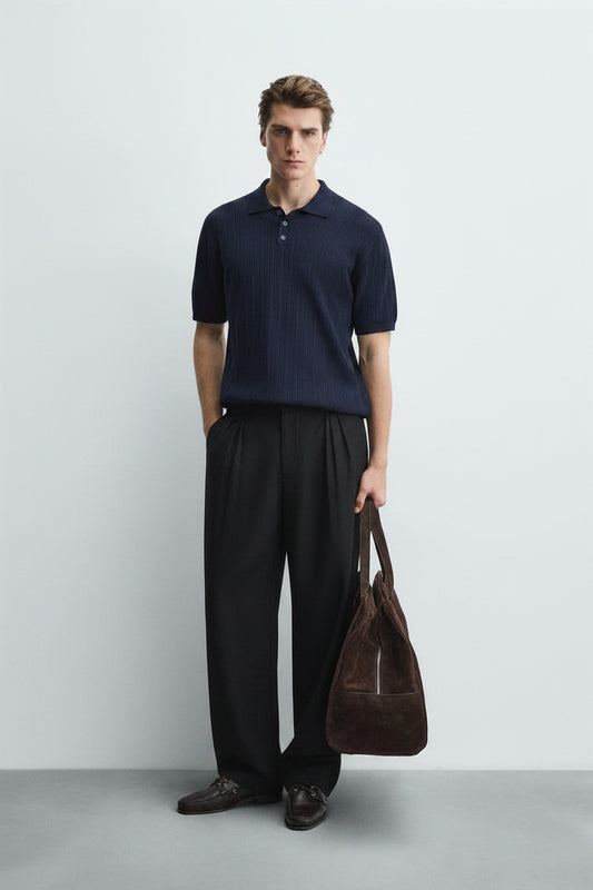 Zara knit polo shirt | Regular fit